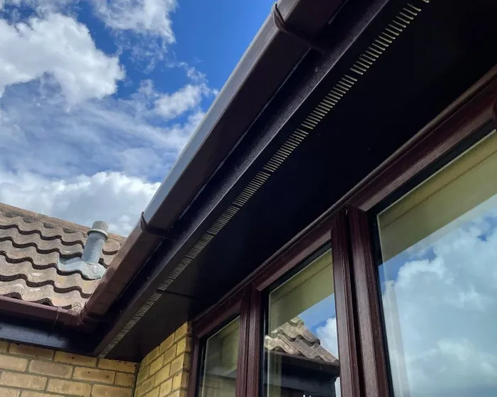 A recent roof job completed by The Property Improvement Co.