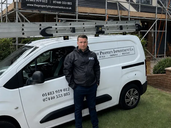 The Property Improvement Co. van on site